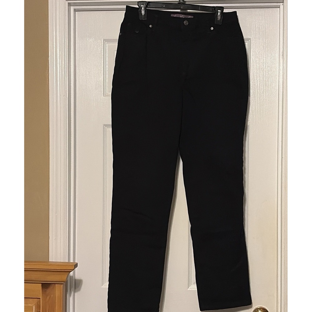 Black Pants Gloria Vanderbilt Amanda Jeans size 10, Black Jeans, Womens Size 10